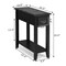 2-Tier End Table Set 2 Pieces with Drawer and Open Shelf for Bedside or Sofa